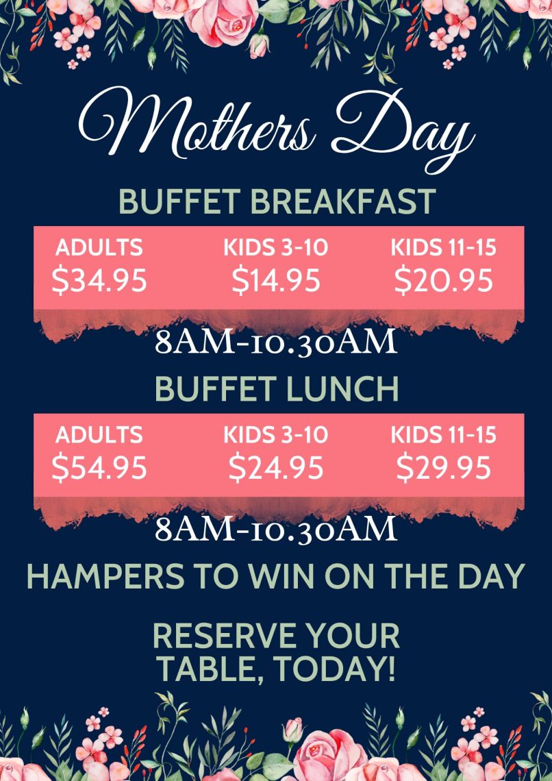 Mother's Day buffet breakfast and lunch at Runcorn Tavern celebrating Mum with a special experience and hamper giveaway